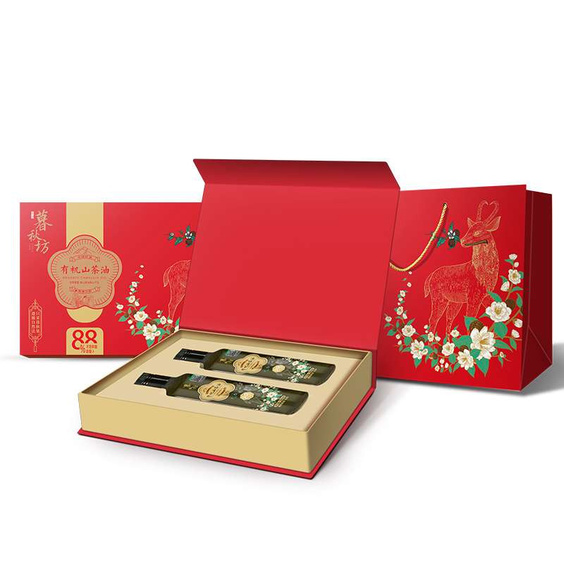 陇间柒月 暮秋坊有机 山茶油 礼盒装 500ml*2