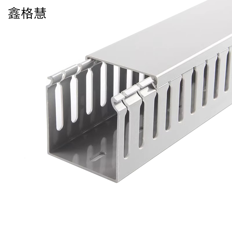 鑫格慧 PVC线槽配电柜电箱走线槽阻燃U型线槽明装塑料线槽 100*50mm 米