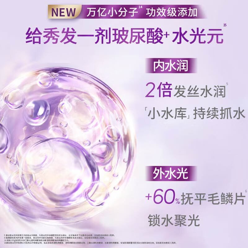 力士洗发水480g水润去屑玻尿酸丝滑柔顺洗发露持久留香男女士高清大图