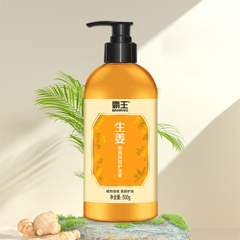 霸王 生姜柔顺蓬松 保湿香氛 护发素 500g高清大图