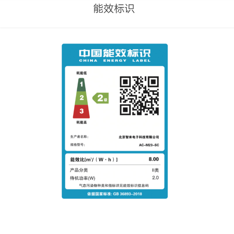 米家小米空气净化器 4ProH 家用除甲醛除菌 甲醛传感器AC-M23-SC高清大图