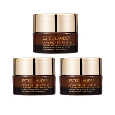 雅诗兰黛(Estee Lauder) 小棕瓶眼霜5ml 小样 ANR抗蓝光特润修护淡化细纹 三瓶装