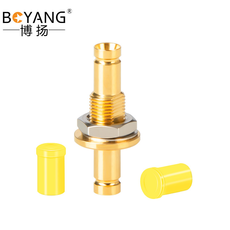 博扬cc4直通头cc4kk转接头2m两兆e1中兴头母转母头syv7521对接头10个