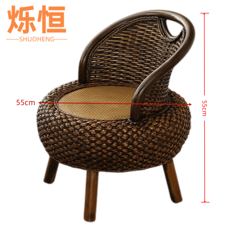 烁恒 矮藤编靠椅50*50*55 个