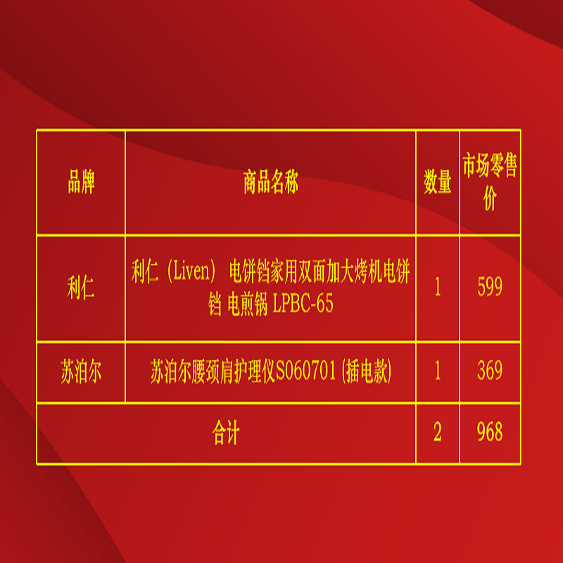 苏泊尔(SUPOR)腰颈肩护理仪S060701电饼铛 电煎锅 LPBC-65组合