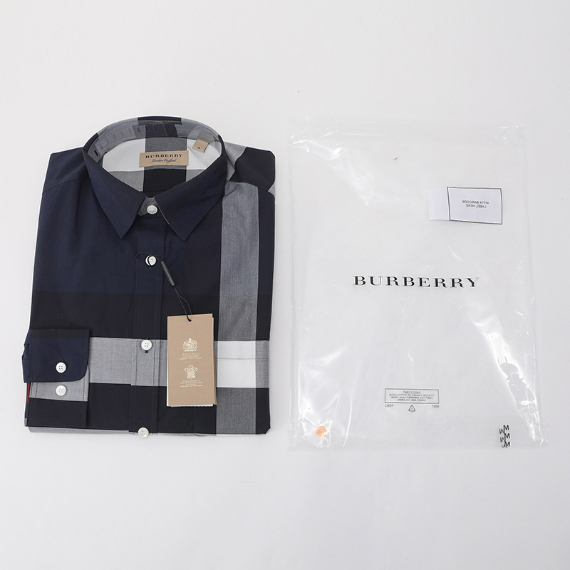BURBERRY/博柏利 格纹男士长袖衬衫 8004829