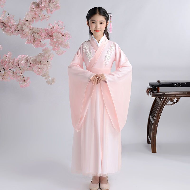 芳棋云品牌春夏季小女孩汉服演出杨紫锦觅相似款古装儿童中大童古装