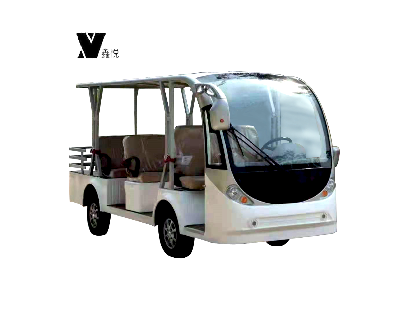 鑫悦电动四轮观光车三排8座德普达5KW电机72V蓄电池续航80-100公里 SM800型 颜色按需定制