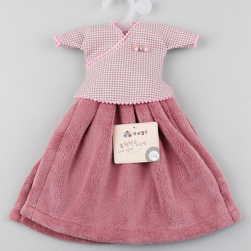 阿里郎 名媛公主裙擦手巾 2条装(颜色随机发)高清大图