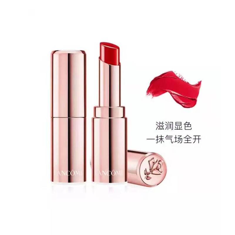 兰蔻(LANCOME)纯莹亮纯色唇膏3.2g 525# 小金管口红 樱桃红