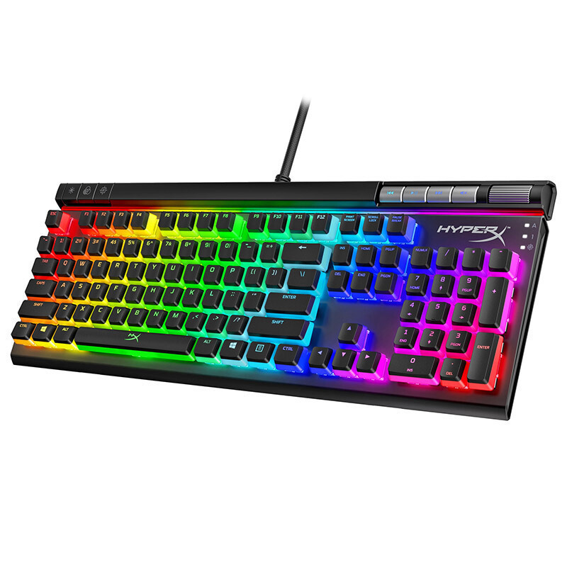 极度未知(HyperX)阿洛伊精英版2代机械键盘游戏电竞红轴RGB灯光104键