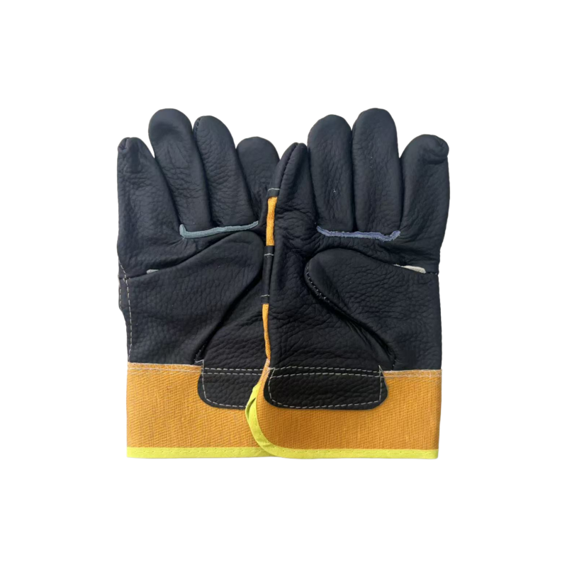 华敏 半皮全掌亮面手套 全掌亮面 副高清大图