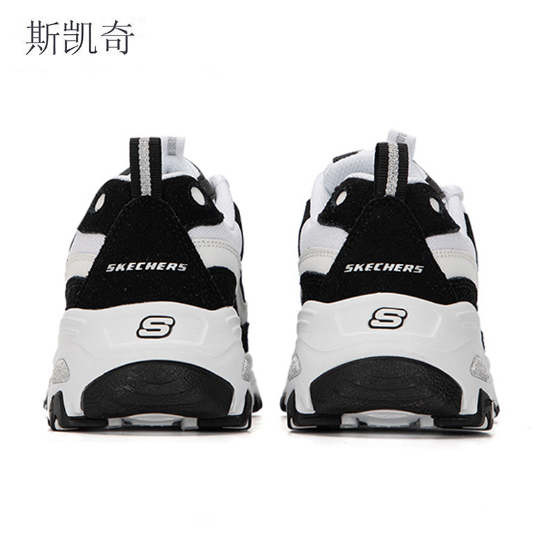 斯凯奇 女春夏季熊猫鞋 13141-BKW65 双高清大图