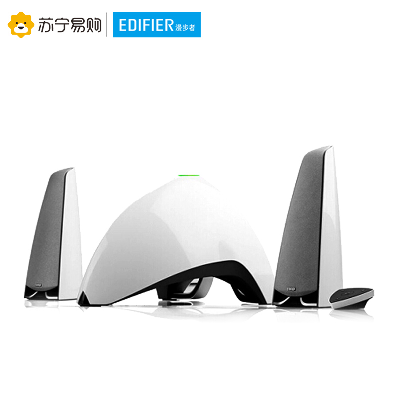 Edifier/漫步者 E3360BT 2.1声道台式电脑有源音响蓝牙音箱无线家庭低音炮音箱 白色