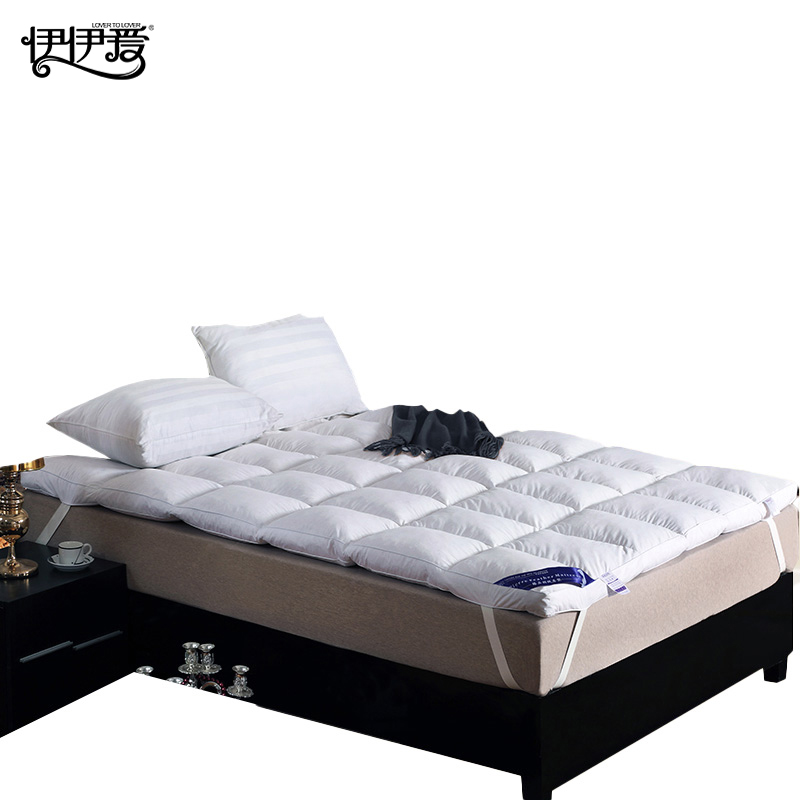 伊伊爱 防羽布床护垫30白鸭绒褥子高清大图