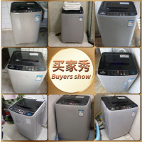 [苏宁优品]申花(SHENHUA)7.5kg全自动洗衣机波轮家用 蓝光抑菌 XQB75-2010(宝石灰&黑色盖板)