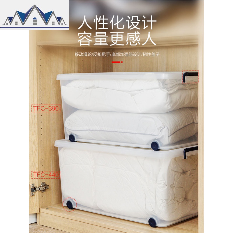 透明塑料收纳盒特大号衣服儿童整理箱有盖收纳箱家用爱丽丝 三维工匠高清大图