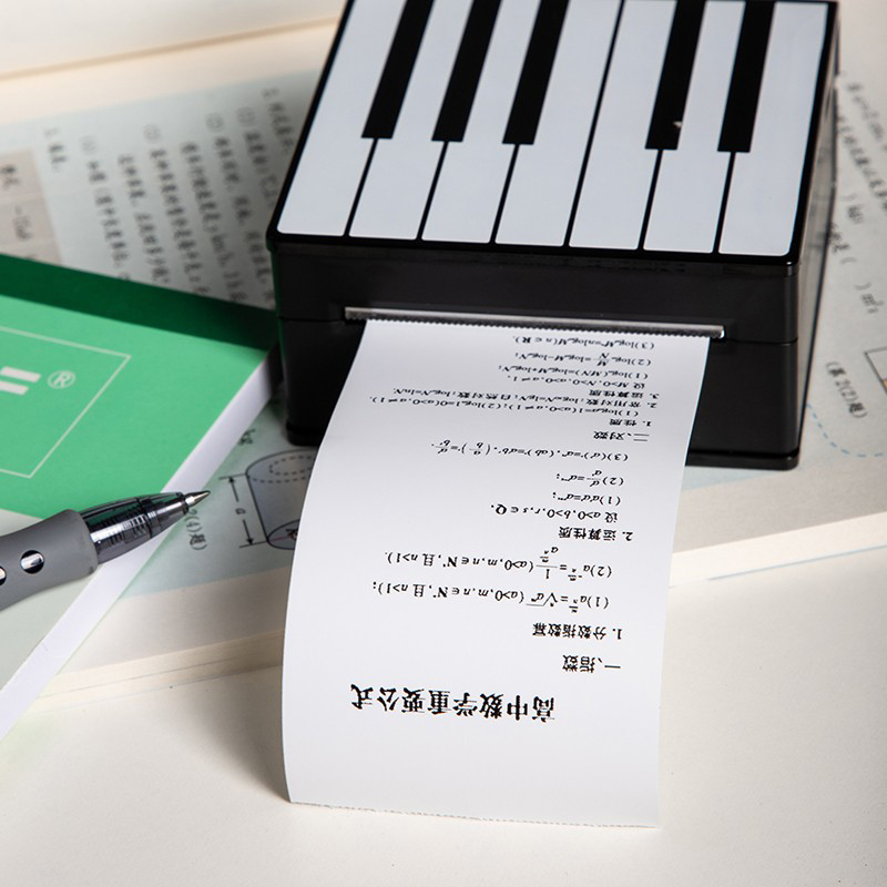 印先森 M02钢琴黑 错题打印机口袋打印机小型学生便携式蓝牙小型家用打印机不干胶纸热敏打印机备考神器错题打印 套餐二