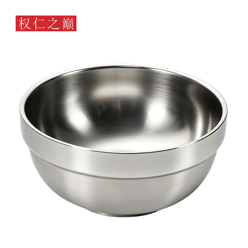 权仁之巅 304不锈钢碗 18cm 个高清大图