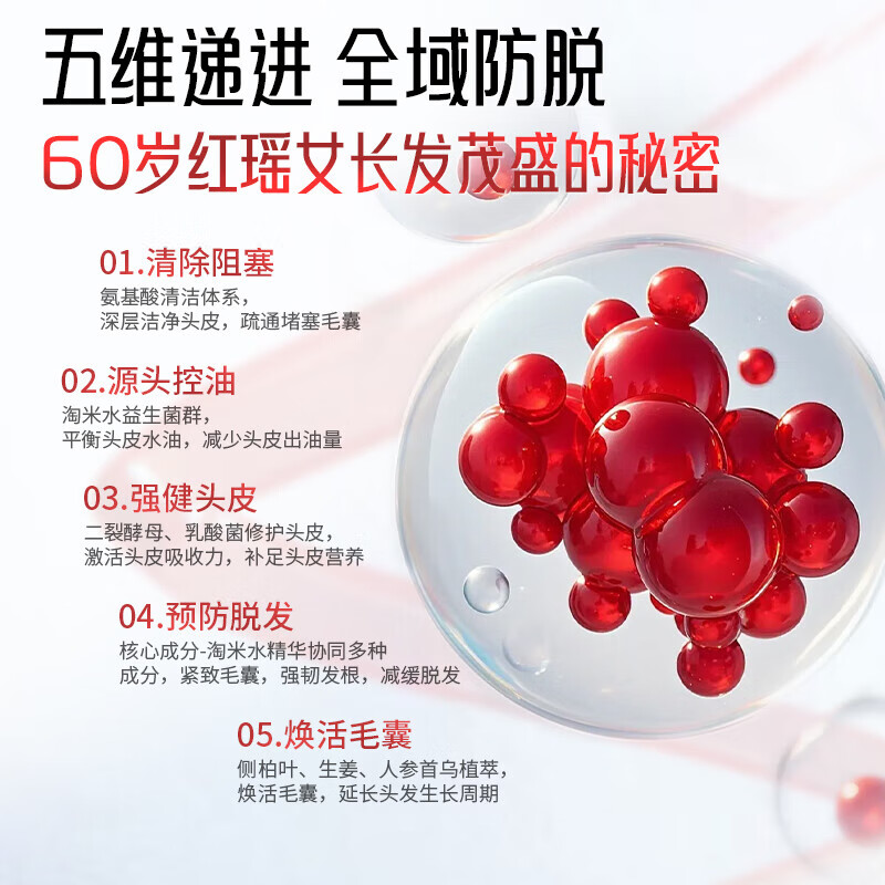 长发小寨固发防脱强韧洗发露(滋养强韧型)400g A170.高清大图