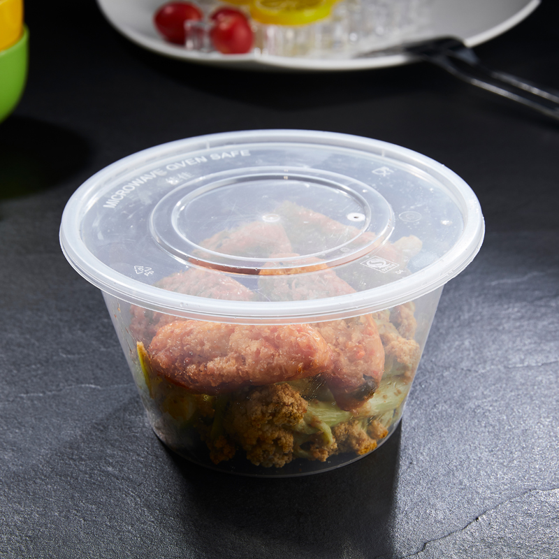 美威能 一次性圆形打包盒450只 500ML/箱高清大图