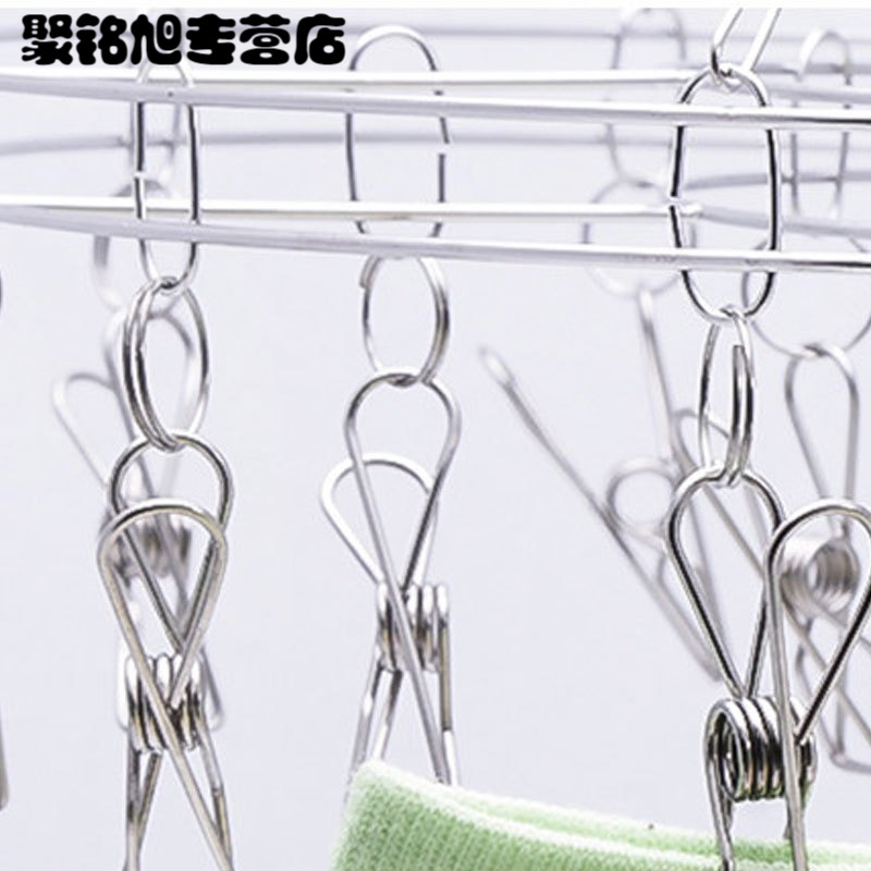 晾袜子衣架多夹子功能家用圆形架子晒架凉内衣晒内裤的挂袜架生活日用洗晒用品衣架