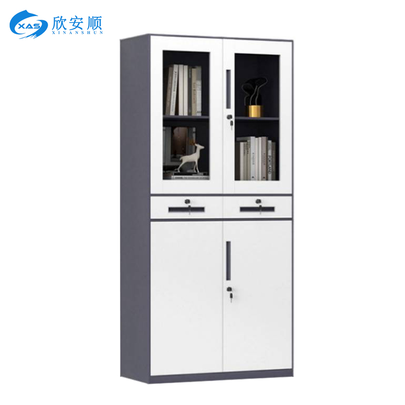 欣安顺 钢制中二斗文件柜(颜色可选) 1850*900*400mm 台高清大图