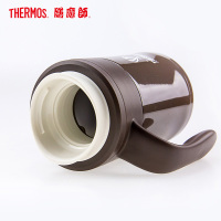 膳魔师(THERMOS)保温杯TCMG-370咖啡色370ML/有把手/大咖杯/304不锈钢保温杯/水杯/咖啡杯/通用