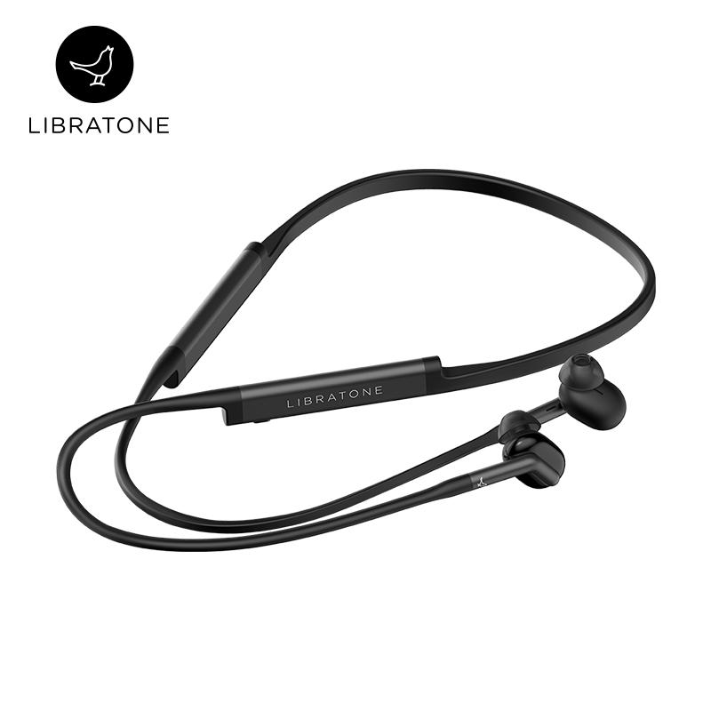 Libratone（小鸟耳机） TRACK+ 入耳式无线智能降噪耳机 蓝牙运动耳塞 颈挂式蓝牙耳机 黑色