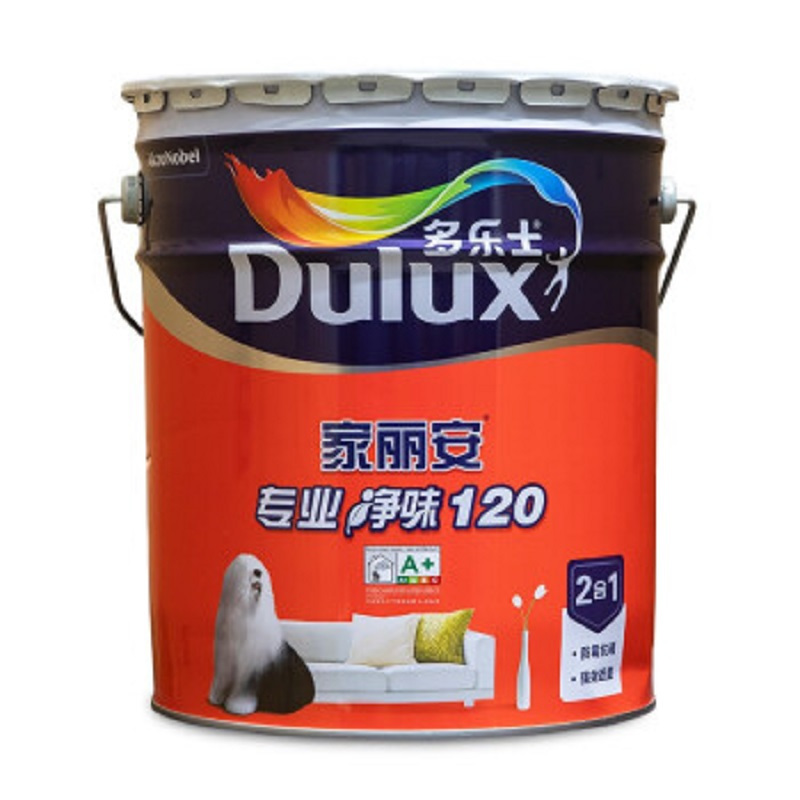 多乐士净味120家丽安专业2合1乳胶漆白色18l单位桶视频