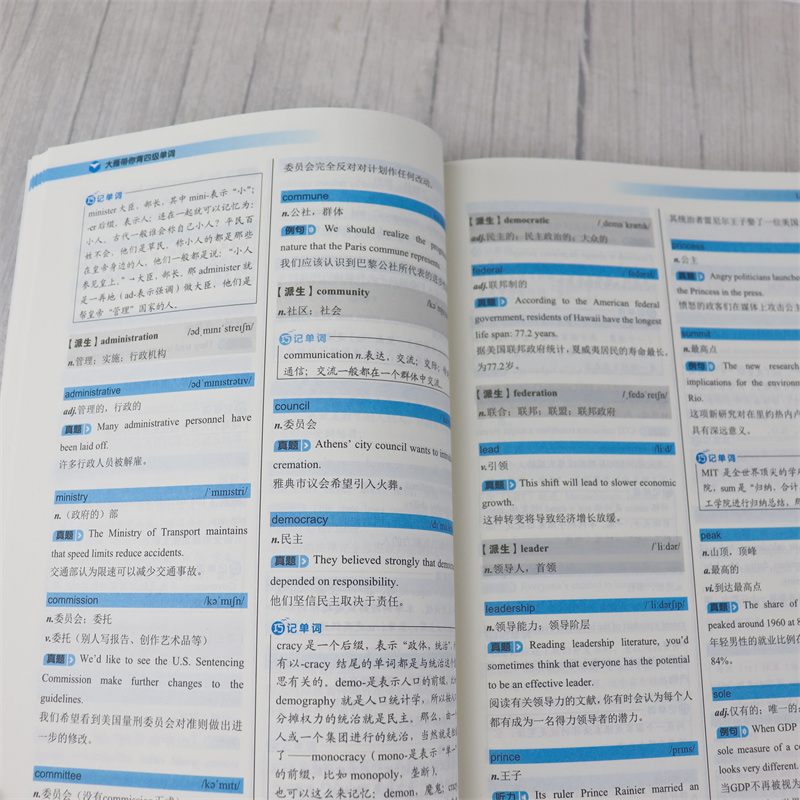 [醉染正版] 2023年12月大雁带你背四级单词 刘晓艳四级词汇书单词书 教你记大学英语四级cet-4词汇 高考3高清大图