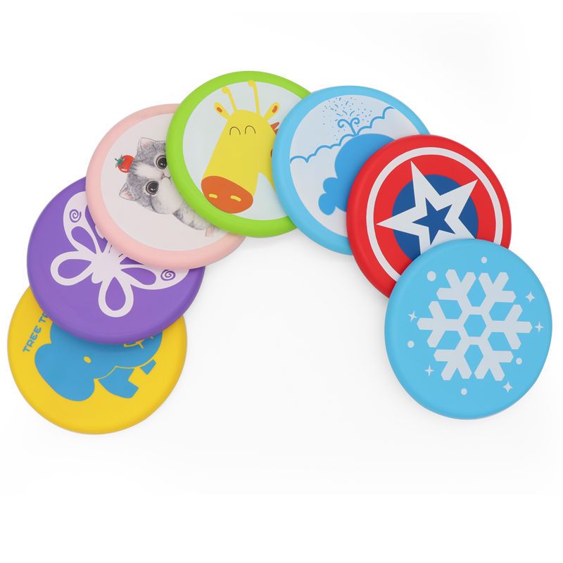 儿童软飞盘幼儿园软式飞盘亲子户外玩具飞碟男孩玩具飞盘长颈鹿款软