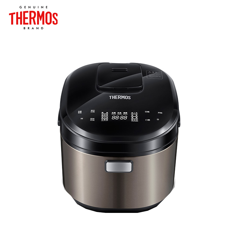 膳魔师(THERMOS)电饭煲EHA-4145E-B 电饭煲IH电磁加热防干烧 预约 保温电煮饭锅 古铜色 4L 膳魔師