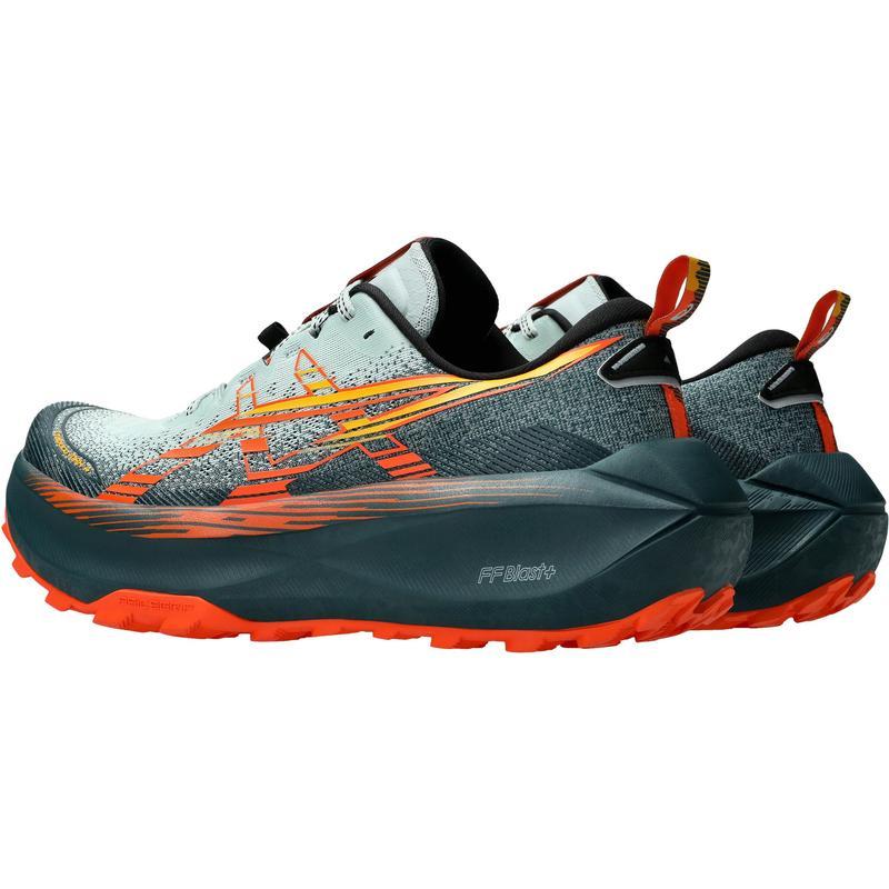 亚瑟士(ASICS)男士跑步鞋缓震防滑越野训练鞋户外运动鞋冷苔色