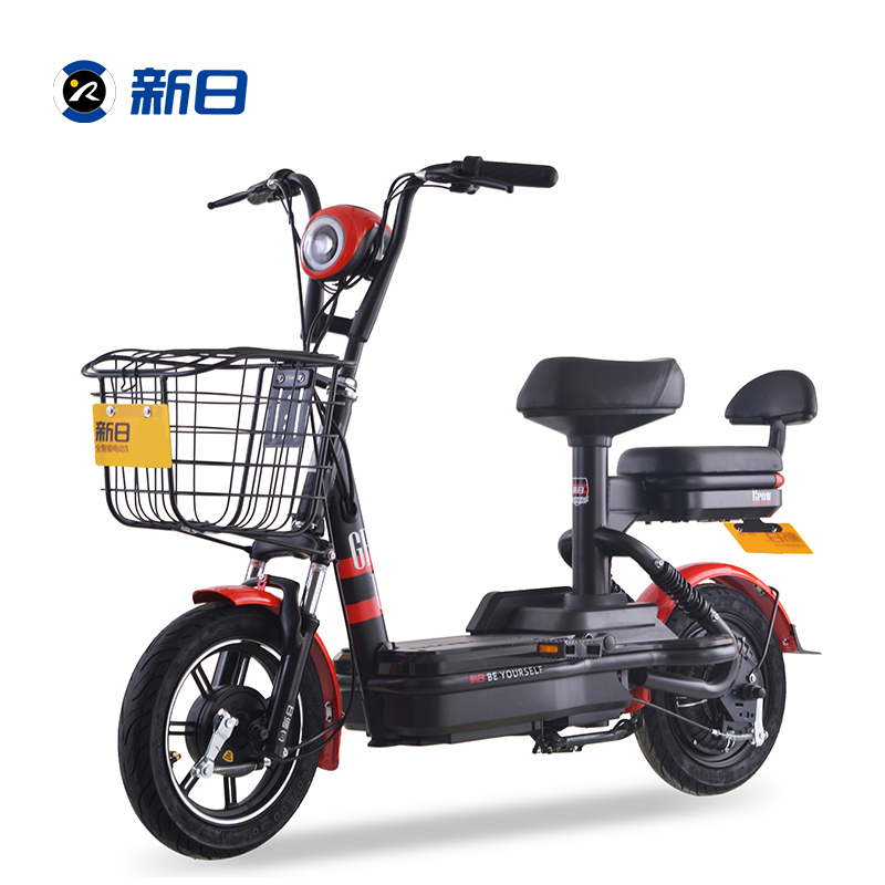 新日sunra电动车新国标电动自行车小武士48v成人电瓶车迷你轻便代步车