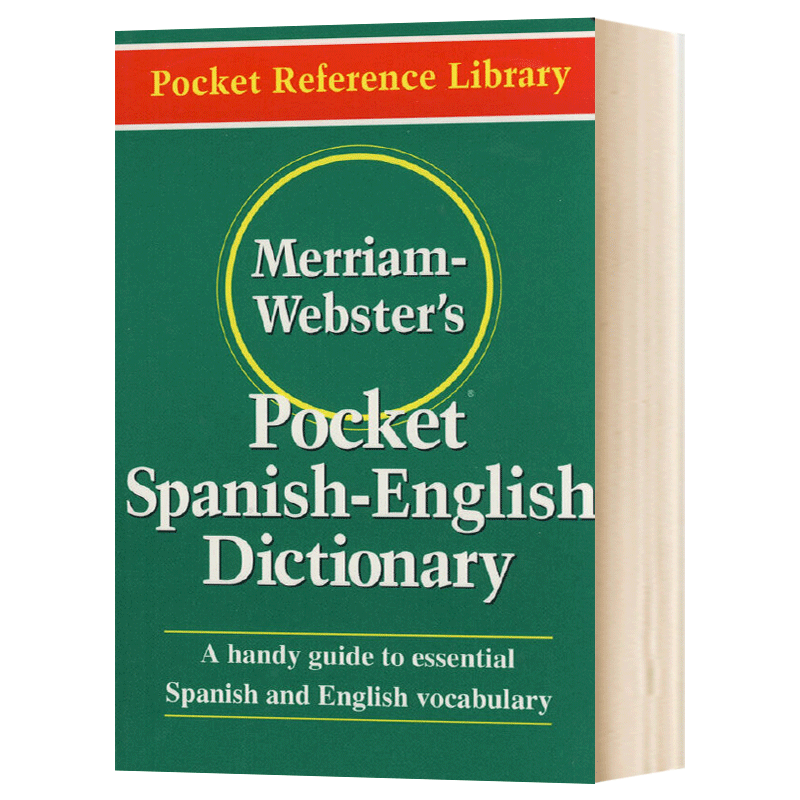 [正版]韦氏袖珍西班牙语英语双语词典 英文原版 Merriam-Webster’s Pocket Spanish-En高清大图