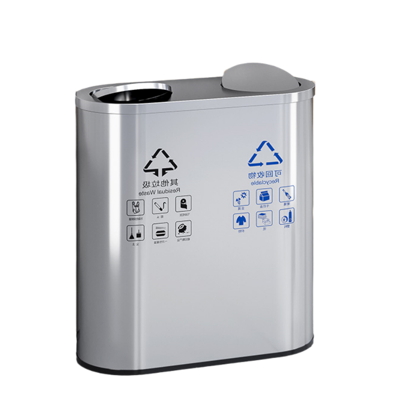 铭思达不锈钢垃圾桶70*34*70cm个高清大图
