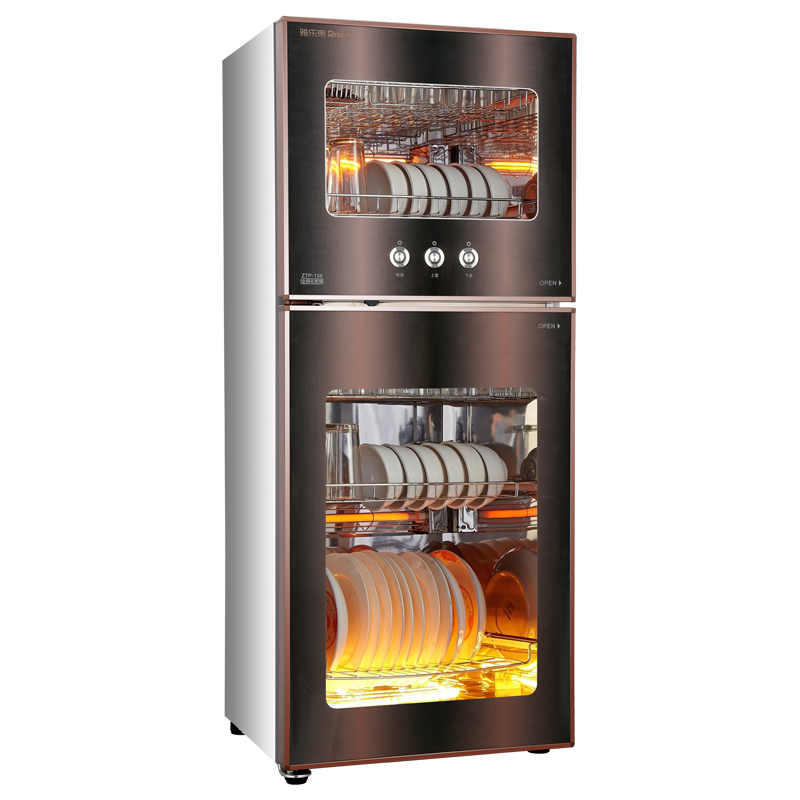 雅乐思ztp138-j 97升 触摸款立式消毒柜 国标二星级 上下独立控制