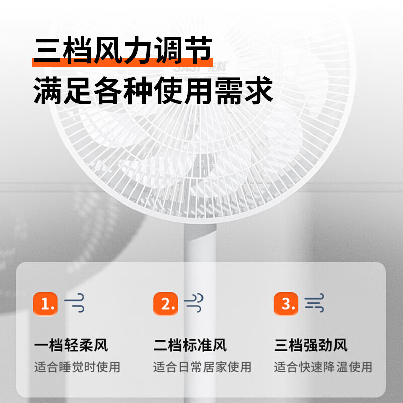 先科(SAST) 电风扇/落地扇/台式风扇/台地两用/家用风扇/15叶大风量风扇 FD-269高清大图