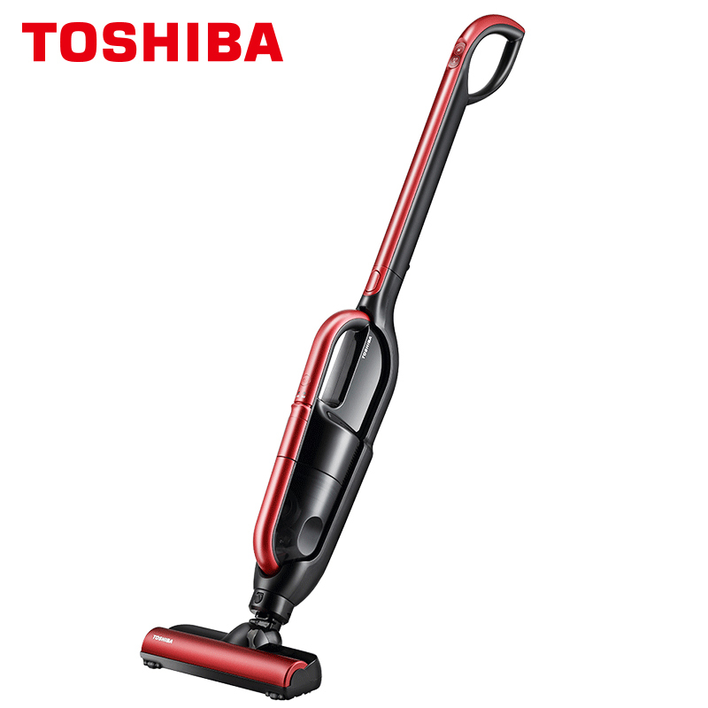 东芝(TOSHIBA) 吸尘器VC-WL100AC(R)无线手持家用强力大功率车用小型吸尘器 卧式除尘除螨静音多功能