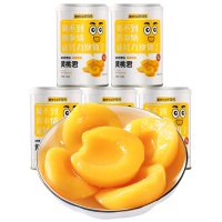 半日闲 砀山黄桃罐头方便零食糖水 新鲜水果罐头425g*1罐
