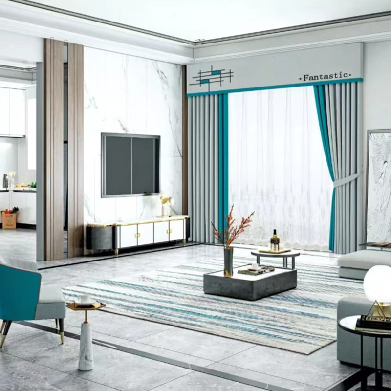 瀚隔 云朵麻窗帘北欧简约现代窗帘飘窗客厅轻奢卧室窗帘1.0*1.3m打孔帘