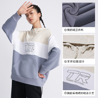 361°运动卫衣女连帽休闲套头长袖休闲跑步外套smzdm