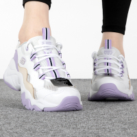 SKECHERS斯凯奇女鞋新款厚底老爹鞋网面透气百搭运动休闲鞋896008-WLV ZP