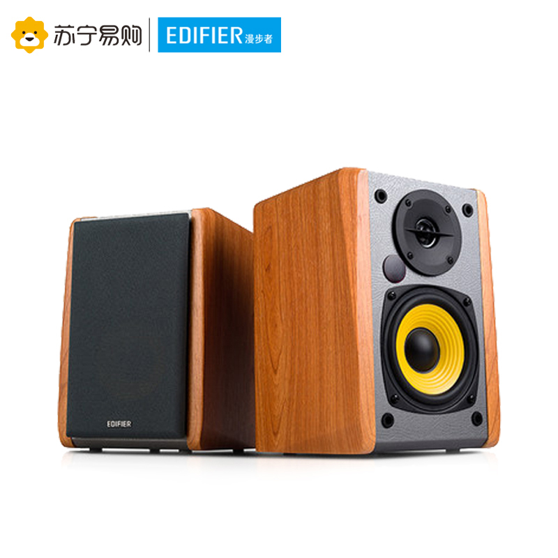 Edifier/漫步者 R1000BT 经典延续2.0声道蓝牙音箱无线台式电脑有源音响低音炮木质