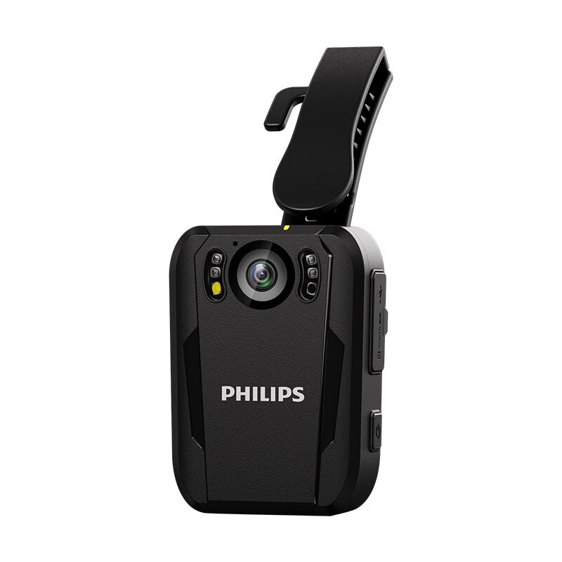 飞利浦(PHILIPS)VTR8102 128G视频记录仪高清红外夜视现场记录胸前佩戴