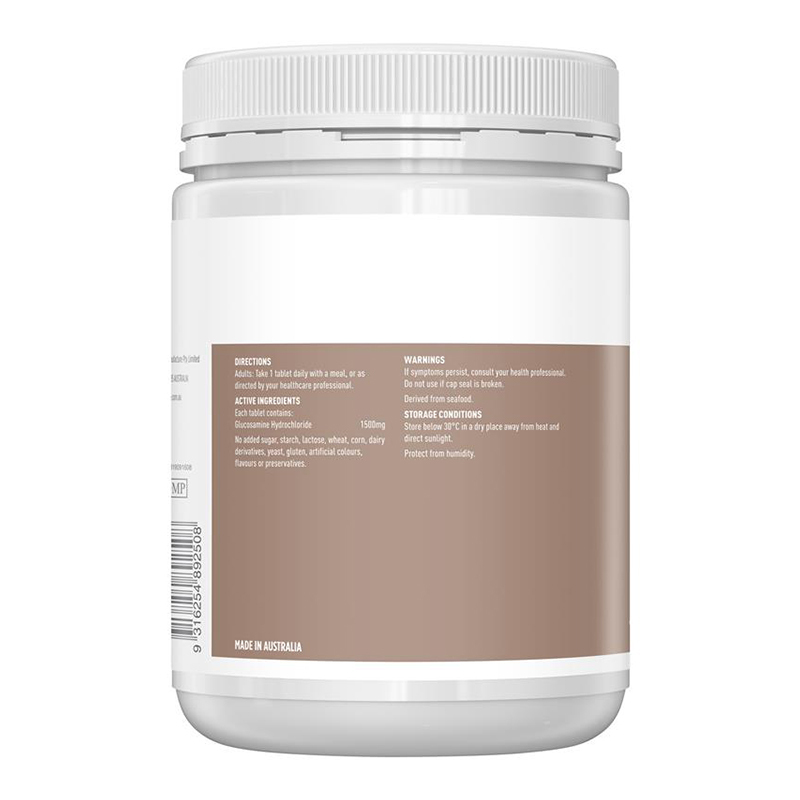 Healthy Care维骨力关节灵盐酸氨糖关节骨骼保护片剂1500mg400粒/瓶装 澳洲原装进口膳食营养补充剂