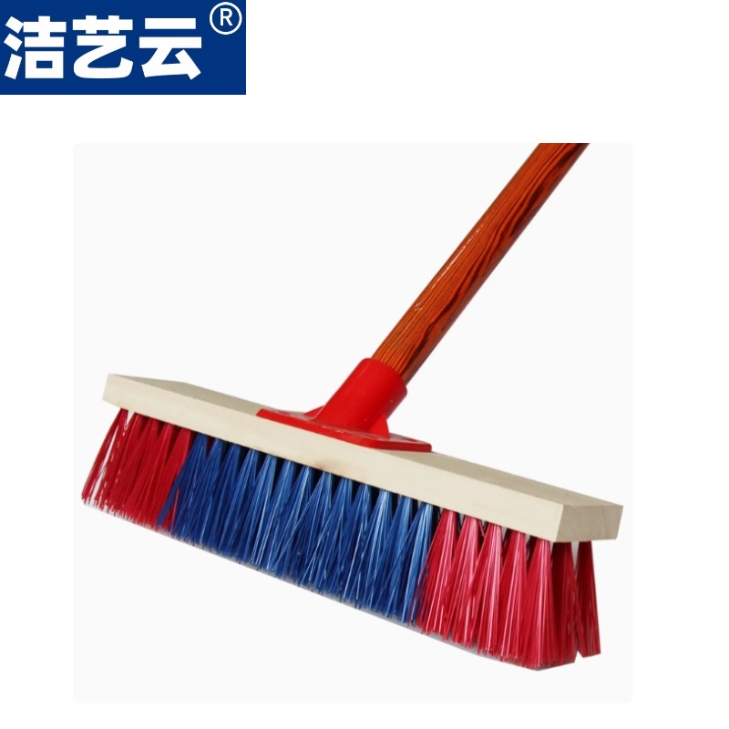 洁艺云 塑料长柄硬毛刷 清洁扫把DS0040 40cm大号 单位(把);