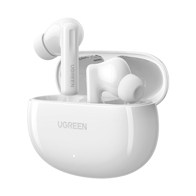 绿联(UGREEN)45585 T6s无线蓝牙耳机ANC主动降噪金标认证 白色*高清大图
