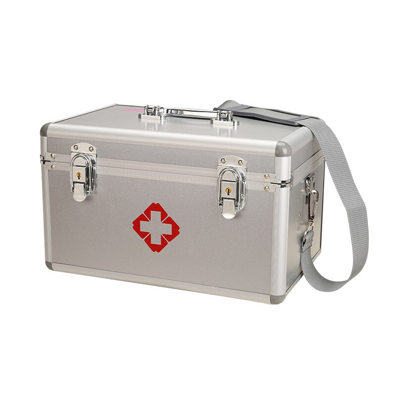爱备护abhs002b应急箱含家庭套装急救包铝合金带锁出诊箱医药箱药品